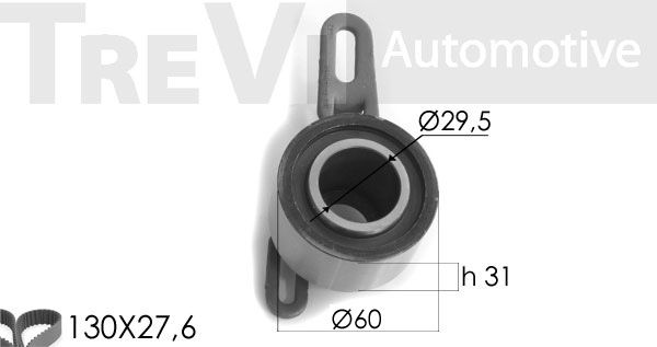 TREVI AUTOMOTIVE Hammasrihma komplekt KD1122